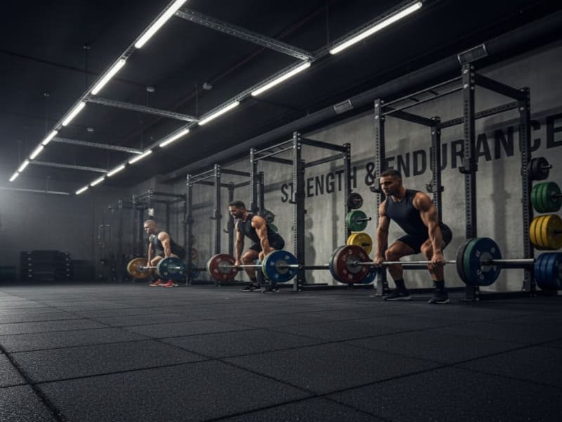 zoned gym flooring solutions diagram - performance sports flooring